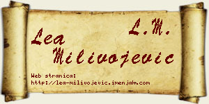 Lea Milivojević vizit kartica
